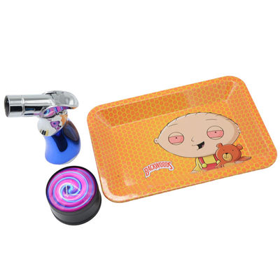 Kim loại 60g Khay phục vụ hình vuông Thuốc lá thảo mộc Giấy cuộn Khay thảo mộc trong nhà Lưu trữ quà tặng